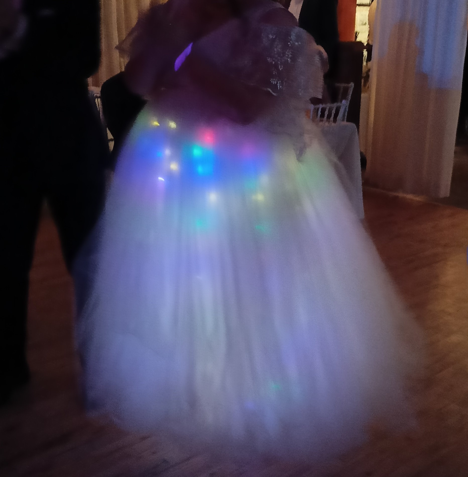 led dress